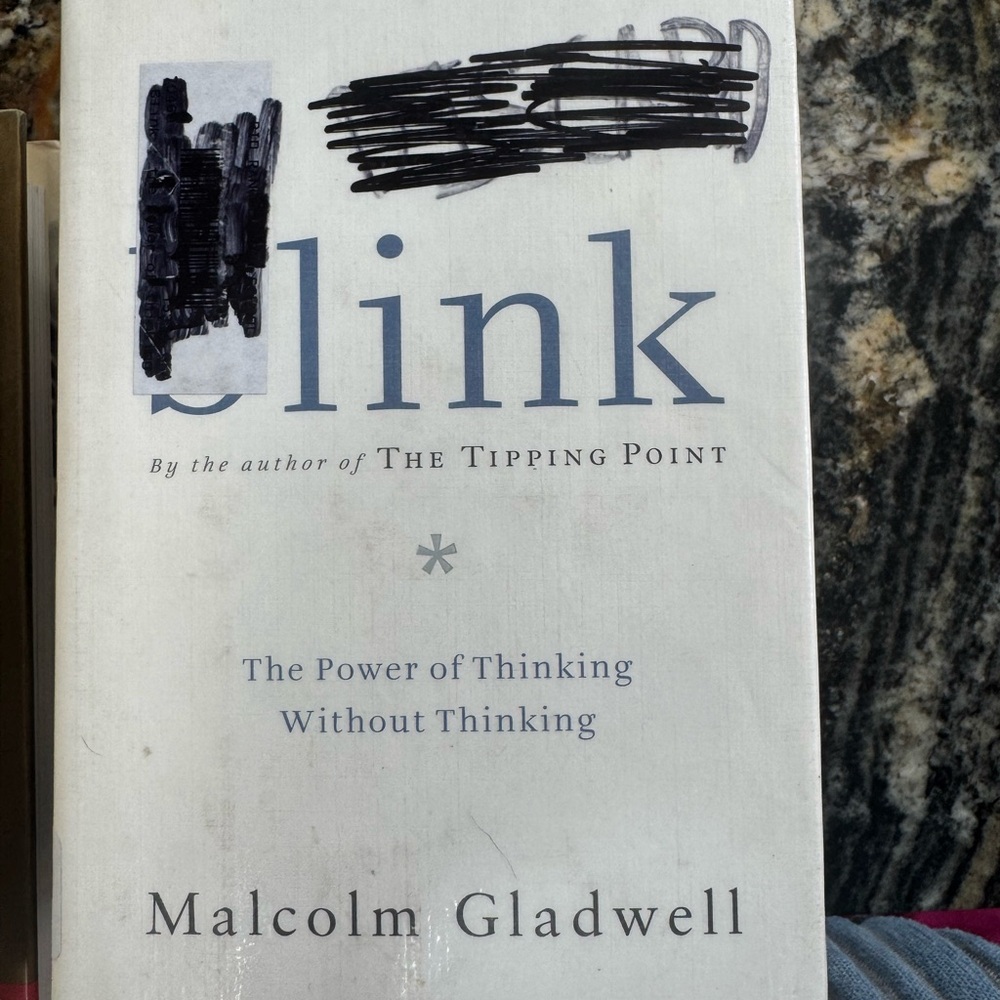 Malcolm Gladwell Blink Hardcover Book - White